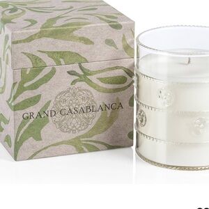 Grand Casablanca White Glass Candle